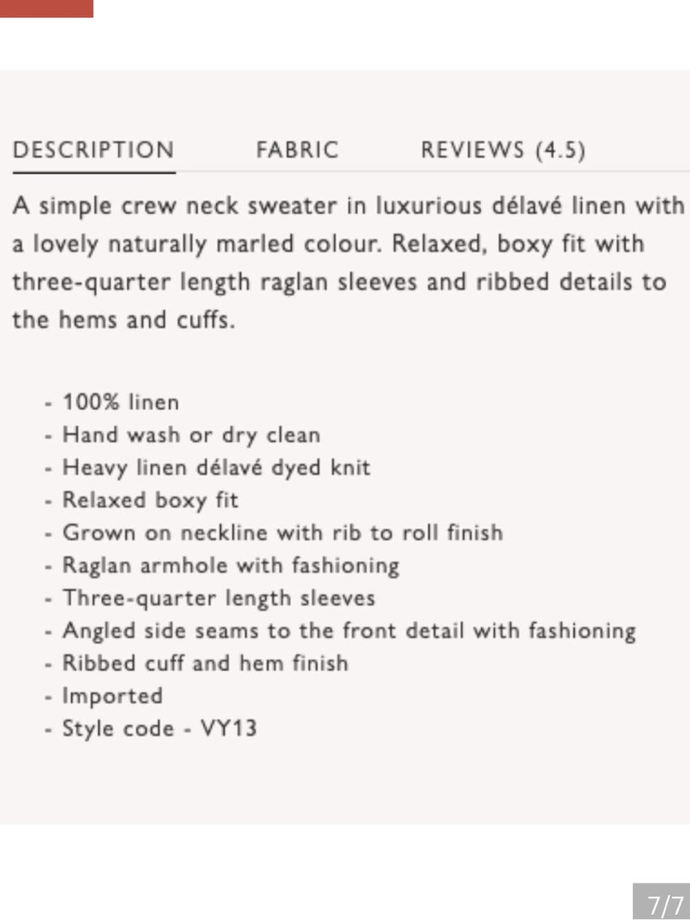 Poetry London Rolled Neck 100% Linen Delave Sweater, Taupe Size 6 - Picture 6 of 8